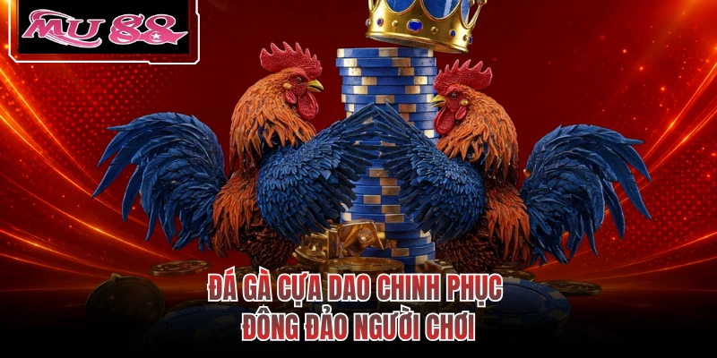 Đá gà cựa dao chinh phục đông đảo người chơi